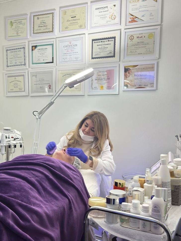 Professional facial treatment at Ilse Skincare