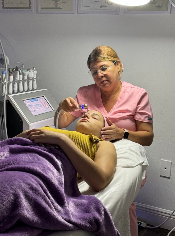 Professional facial treatment at Ilse Skincare